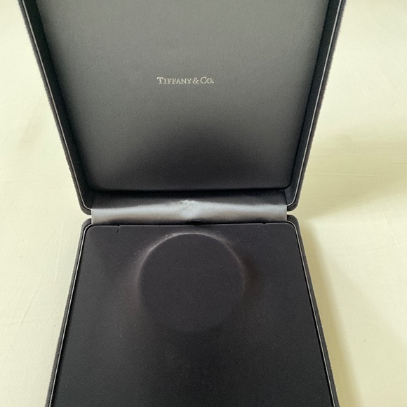 TIFFANY & CO. Extra Large Necklace Suede Presentation Case Black - Picture 2 of 13